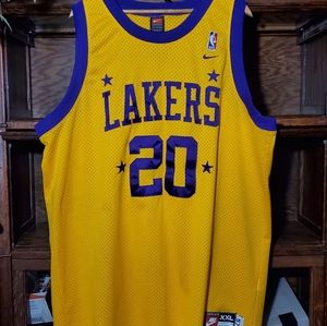 VTG Nike Mens Gary Payton Jersey Lakers 2XL XXL